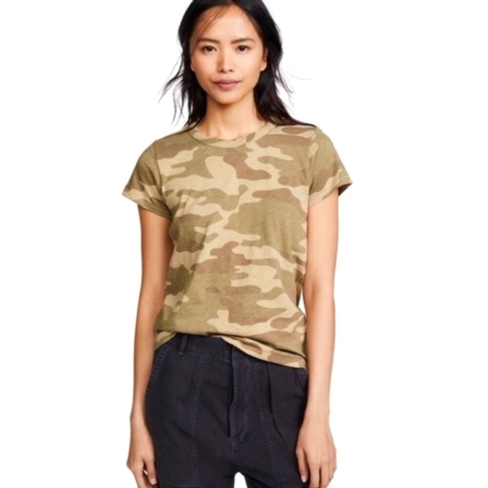 Rag & Bone 100% Pima Cotton Short Sleeve Camo Tee T-shirt Size Small - Picture 1 of 10
